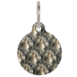 Médaillon Pour Animaux Perles dorées