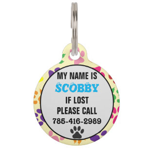 Médaillon Pour Animaux Personnalisable