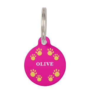 Médaillon Pour Animaux Personnalisable Unique, Pattes