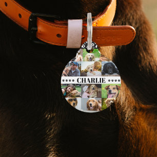 Médaillon Pour Animaux Personnalisé 12 Animaux de compagnie Photo Collage