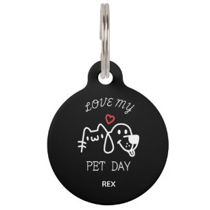 Médaillon Pour Animaux Personnalisé National Love Your Pet Day
