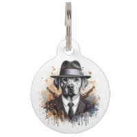 Personnaliser Gangster Chien en Costume Cravate Ar