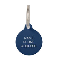 Personnaliser, personnaliser Bleu blanc chien anim
