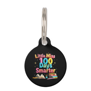 Médaillon Pour Animaux Petite Mademoiselle 100 Jours Plus Intelligente Cé