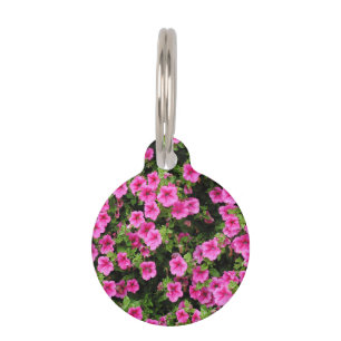 Médaillon Pour Animaux Pétunias et pelouse