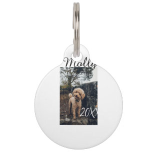 Médaillon Pour Animaux Photo de naissance d'animal de compagnie chien cha