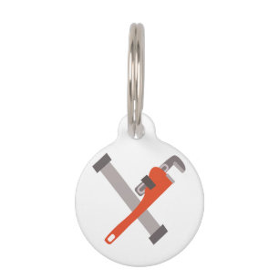 Médaillon Pour Animaux Pipe Et Wrench