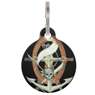 Médaillon Pour Animaux Pirate Sigil