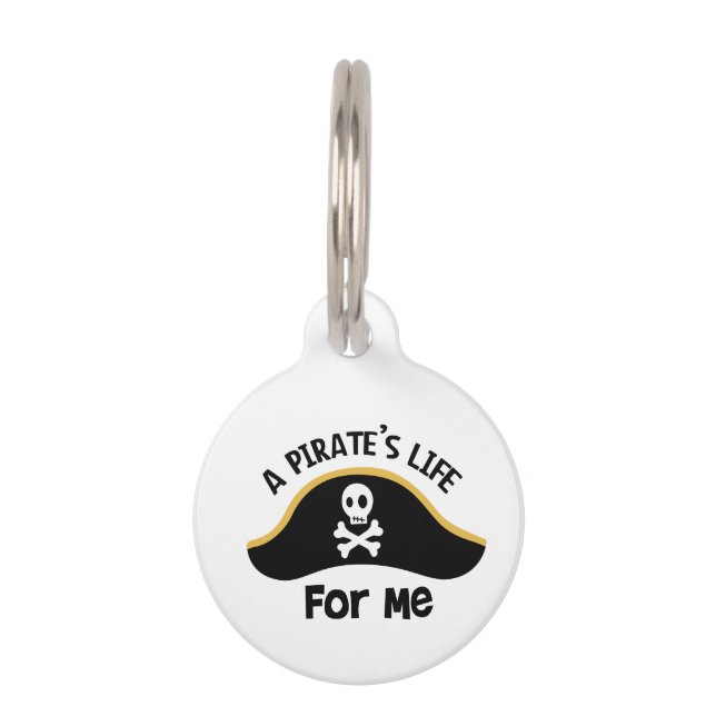 Médaillon Pour Animaux Pirates Life (Devant)