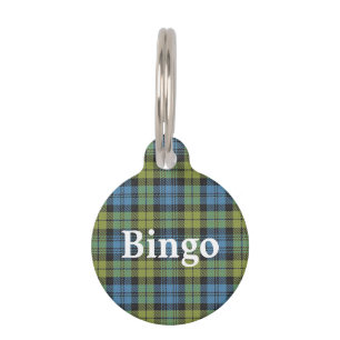 Médaillon Pour Animaux Plaid de tartan heureux de Campbell d'écossais