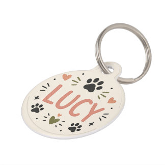 Médaillon Pour Animaux Plaque d'identification personnalisée pour animaux