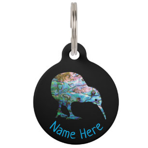 MÉDAILLON POUR ANIMAUX PLAQUE PERSONNALISÉE POUR ANIMAL DE COMPAGNIE KIWI