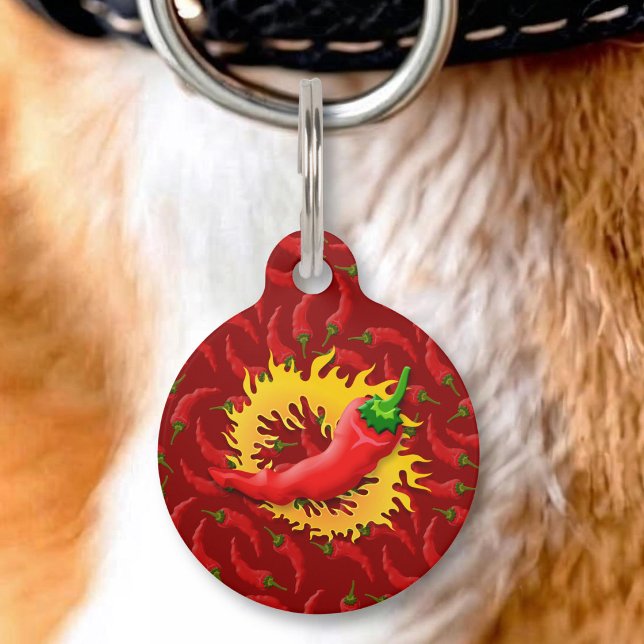 Médaillon Pour Animaux Poivre avec flamme (Créateur téléchargé)