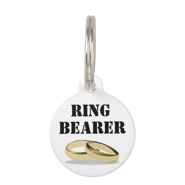 Médaillon Pour Animaux Porteur mariage (Devant)