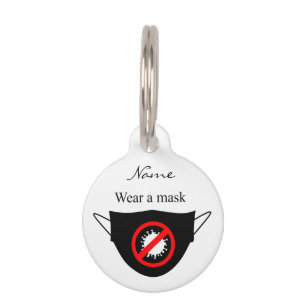 Médaillon Pour Animaux Portez un tonnerre en masque