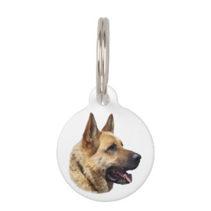 Médaillon Pour Animaux Portrait de chien berger allemand alsacien