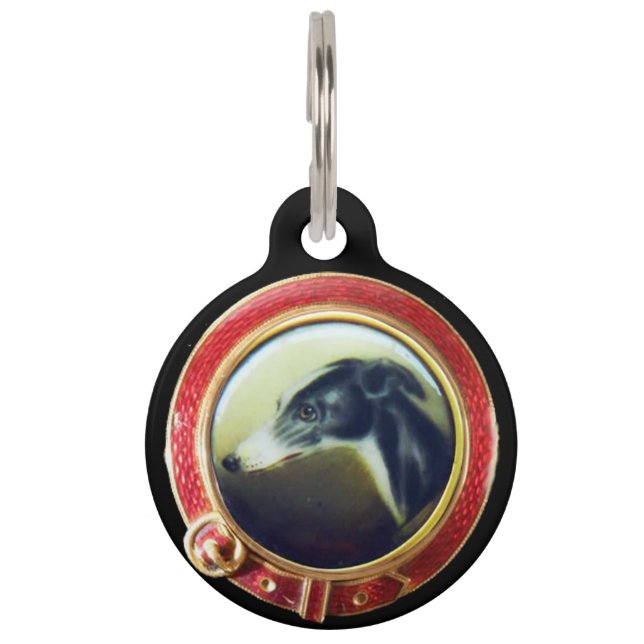 MÉDAILLON POUR ANIMAUX PORTRAITS DE CHIENS VICTORIENS MINIATURE (Devant)