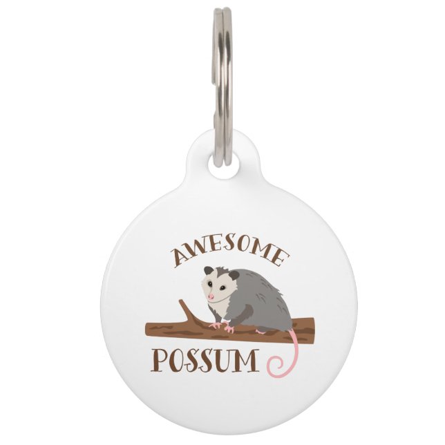 Médaillon Pour Animaux Possum génial (Devant)