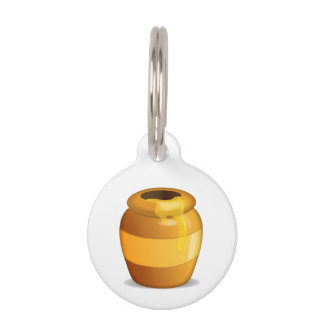Médaillon Pour Animaux Pot de miel - Emoji