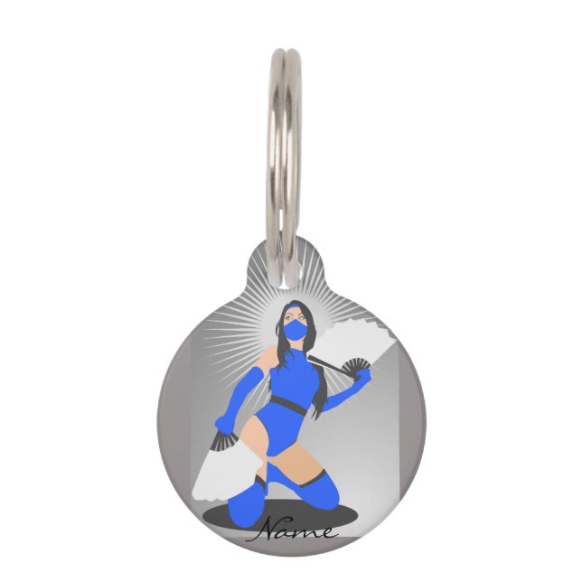 Médaillon Pour Animaux Princesse Thunder_Cove, guerrière masquée (Devant)