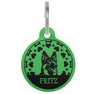 Médaillon Pour Animaux Propriétaire allemand du chien berger