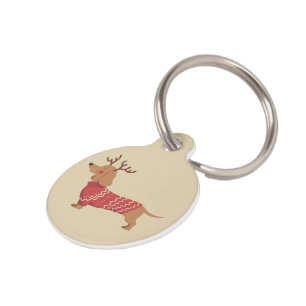 Médaillon Pour Animaux Propriétaire de chien de Noël Cadeau de Dachshund 