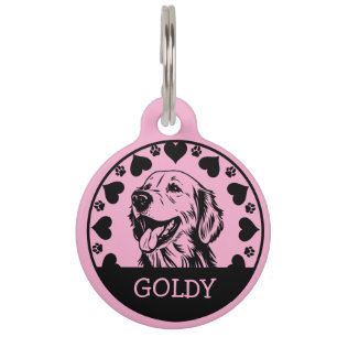 Médaillon Pour Animaux Propriétaire de chien Retriever doré
