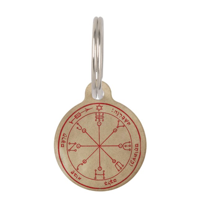 Médaillon Pour Animaux Protection de la lune et du Mars (Devant)