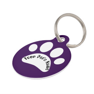 Médaillon Pour Animaux Puce d'identification personnalisée avec empreinte