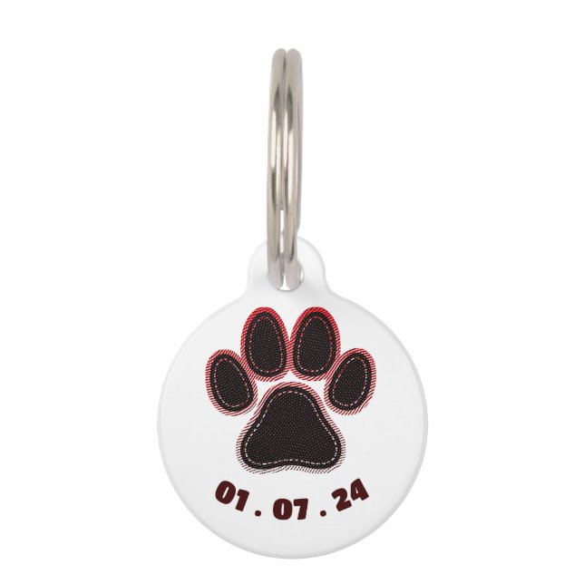 Médaillon Pour Animaux Puppy birth medal (Dos)