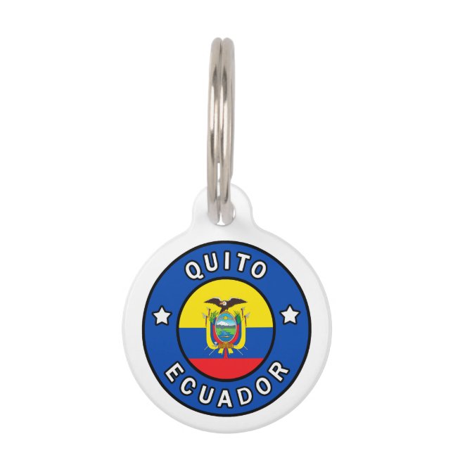 Médaillon Pour Animaux Quito Équateur (Devant)