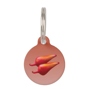Médaillon Pour Animaux Red Chili Peppers petite balise d'identification d