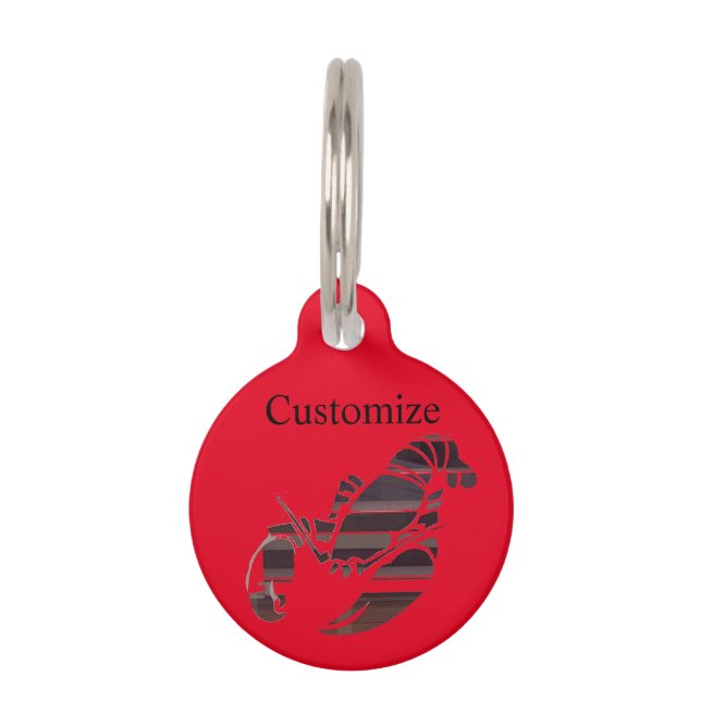 Médaillon Pour Animaux Red Maine Lobsters Thunder_Cove  (Devant)