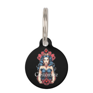 Médaillon Pour Animaux Reine de Pique Thunder_Cove