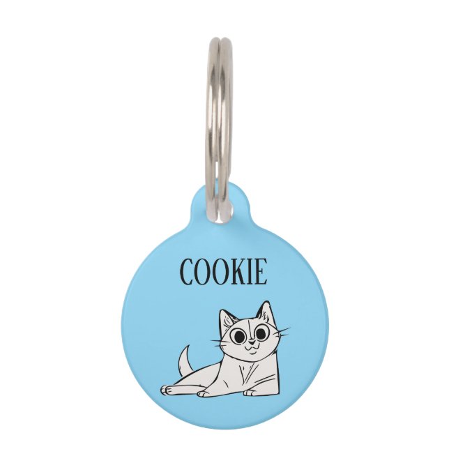 Médaillon Pour Animaux Relaxing Cat Pesonalized (Devant)