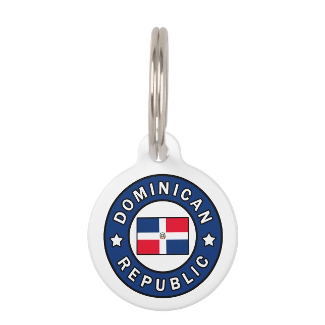 Médaillon Pour Animaux République dominicaine (Devant)