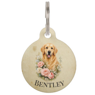 Médaillon Pour Animaux Retriever doré