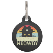 Retro Meowdy Chat Mème Drôle Cowboy Chat Casquette
