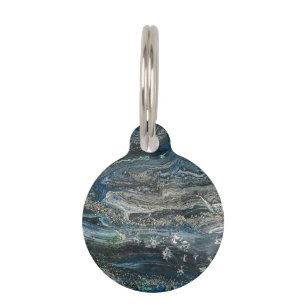 Médaillon Pour Animaux Rêves de la peinture abstraite Ocean'20
