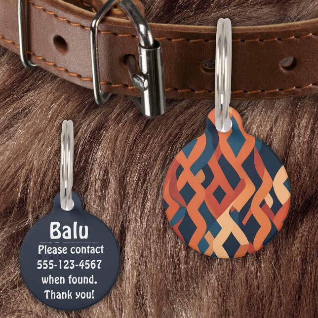 Médaillon Pour Animaux Rhythmic Pattern (Créateur téléchargé)