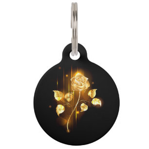 Médaillon Pour Animaux Rose d'or ( rose d'or )
