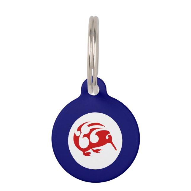 Médaillon Pour Animaux Roundel Kiwi (Devant)