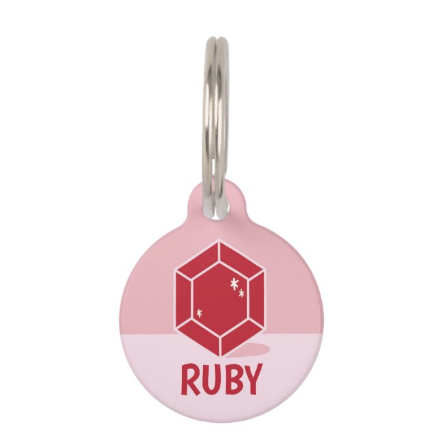 Médaillon Pour Animaux Ruby (Devant)