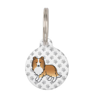 Médaillon Pour Animaux Sable Shetland Sheepdog Sheltie & Animaux