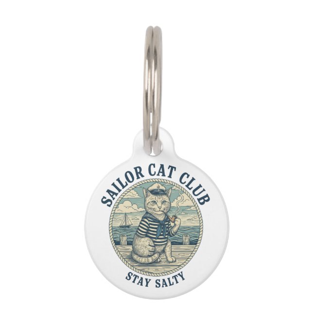 Médaillon Pour Animaux Sailor Cat Club (Devant)
