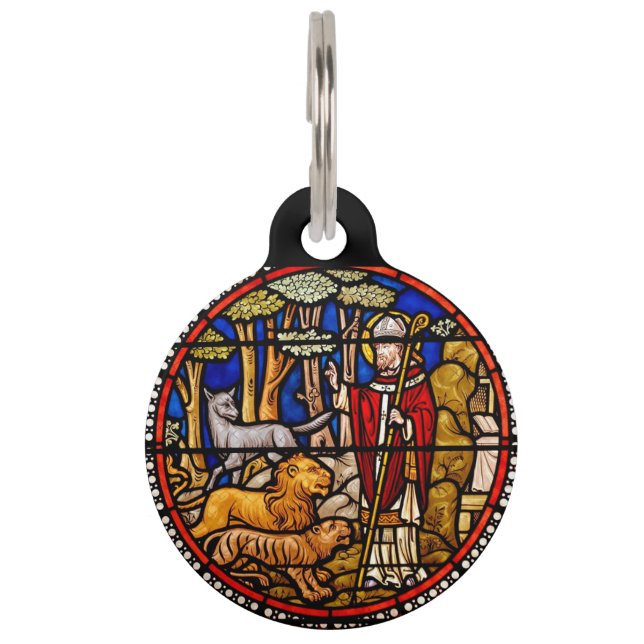 Médaillon Pour Animaux Saint François Protecteur animal (Devant)