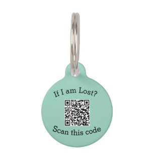 Médaillon Pour Animaux Scannez le code QR perdu trouvé code animal famili