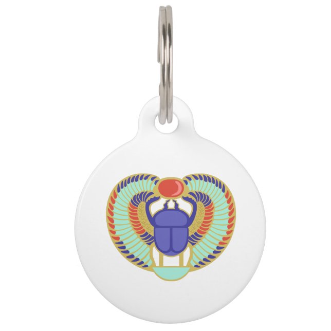 Médaillon Pour Animaux Scarab égyptien (Devant)