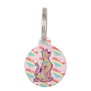 Médaillon Pour Animaux Scooby-Doo arc-en-ciel