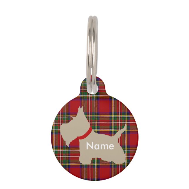 Médaillon Pour Animaux Scottie no 8 Wheaten (Devant)